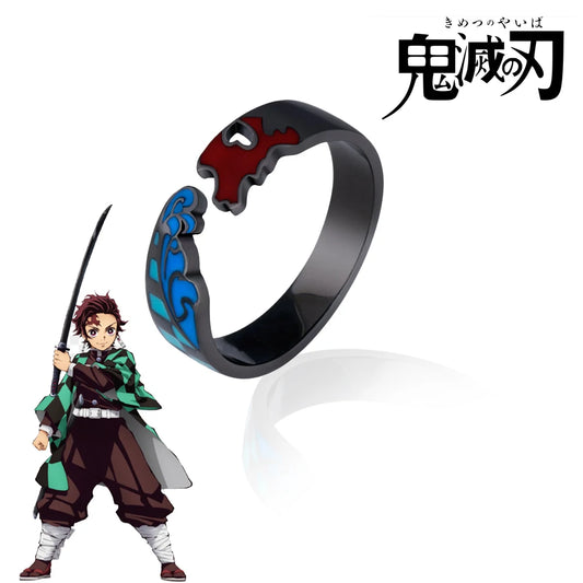 Anime Demon Slayer Kimetsu No Yaiba Adjustable Ring Tanjiro